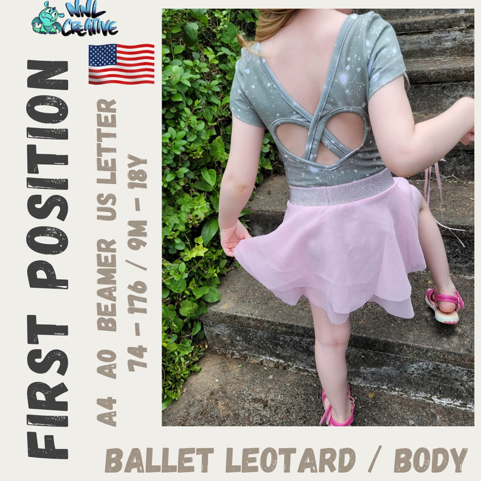 Schnittmuster / Sewing Pattern *Ballet Leotard First Position* Size 74-176 / 9m - 18 Years - Sewando