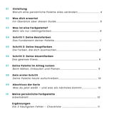 NÄHGUIDE 12 – BUNDLE Teil 1–4: Farblehre für Näherinnen | Komplettpaket | PDF-Download