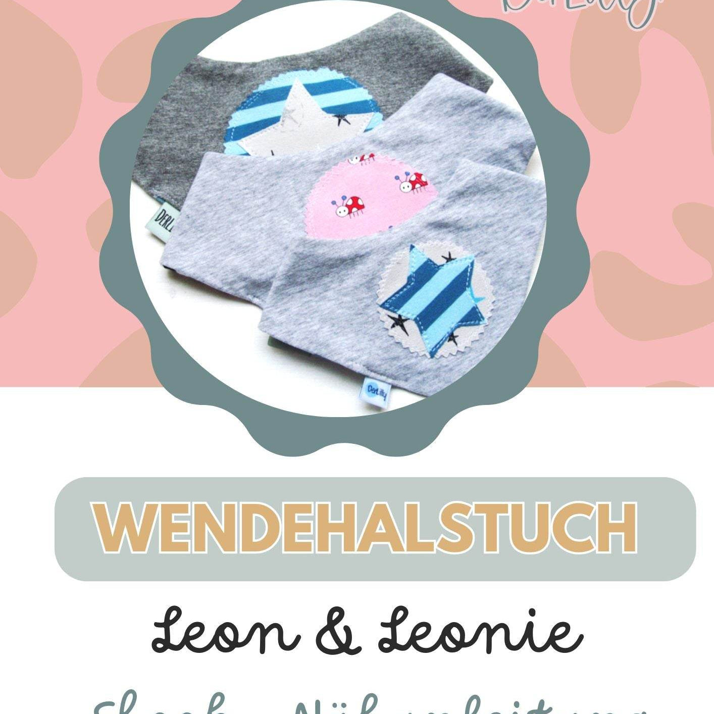 Ebook Nähanleitung Wendehalstuch Leon & Leonie - Sewando
