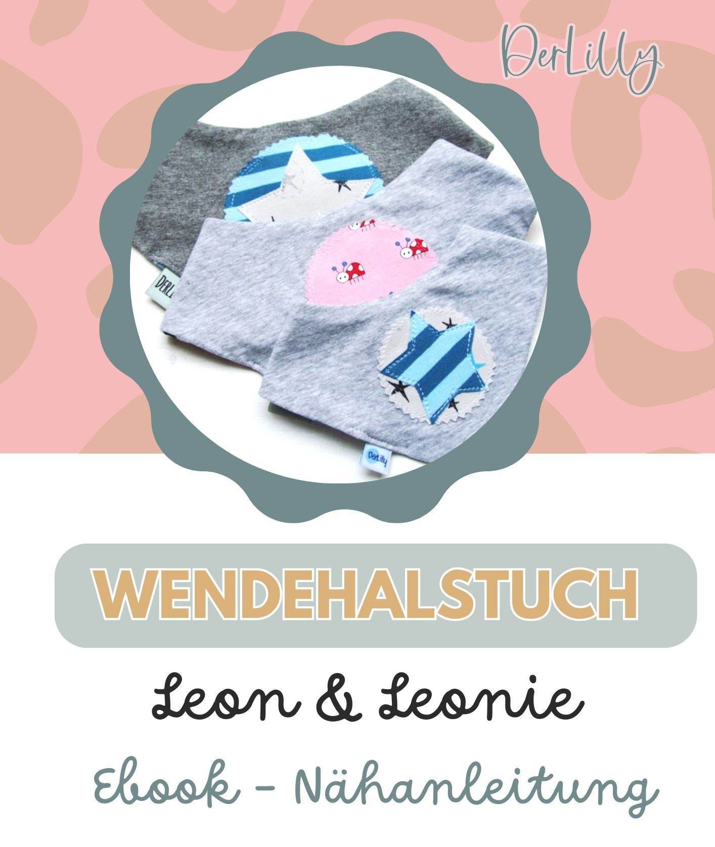 Ebook Nähanleitung Wendehalstuch Leon & Leonie - Sewando