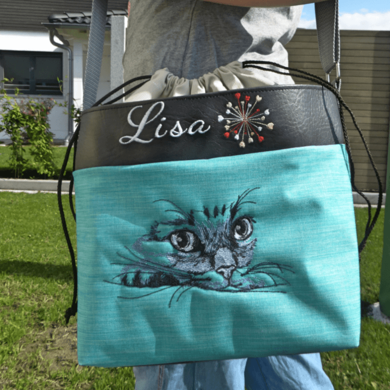 Schnittmuster Handtasche Kordia mit Kordelzug - Sewando