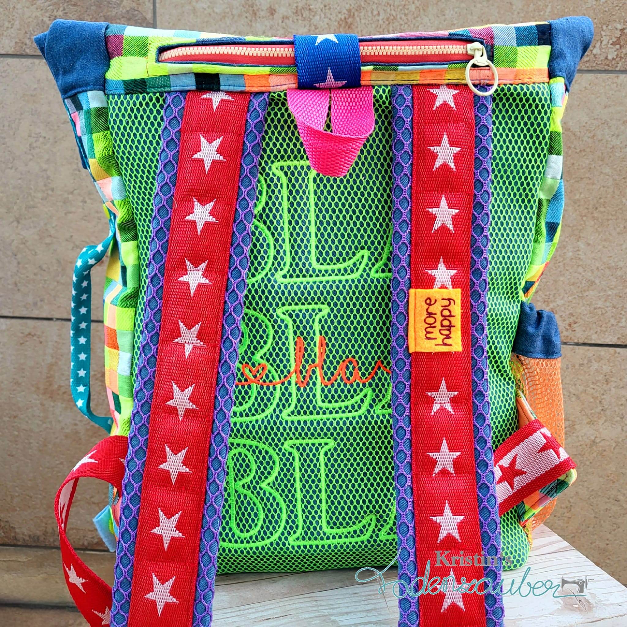 Schnittmuster Rolltop Rucksack Torben Nähanleitung - Sewando