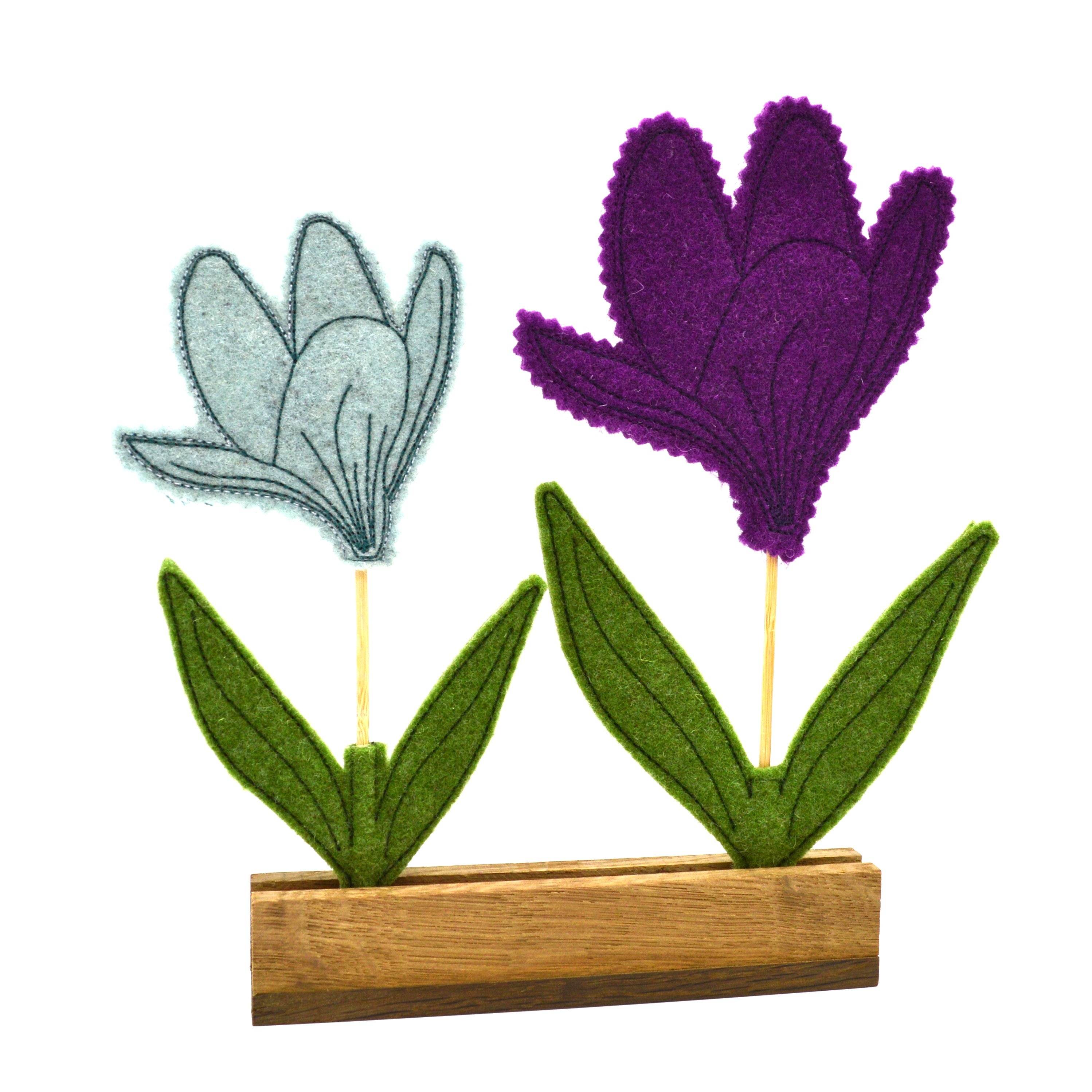 Stickdatei ITH Krokus Frühling Stabstickdatei - Sewando