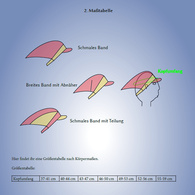 Phia's Cappytuch - Schnittmuster für einen KU von 37-59cm - Sewando