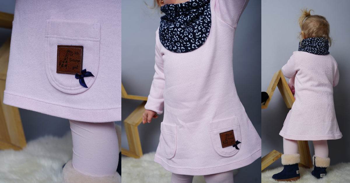STELLA: ROBE EN MAILLE POUR LES FILLES - 74-158 - Sewando