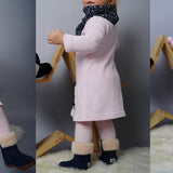 STELLA: ROBE EN MAILLE POUR LES FILLES - 74-158 - Sewando