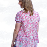 Schnittmuster Marie – Boho Bluse & Kleid mit Saumrüsche Gr. 34-50 / BU 80-116 - Sewando