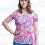 Schnittmuster Marie – Boho Bluse & Kleid mit Saumrüsche Gr. 34-50 / BU 80-116 - Sewando