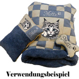 Stickdatei Applikation Katze "Tabby" - realistisch - FÜR HELLE UND DUNKLE STOFFE