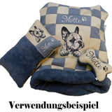 Stickdatei Applikation Französische Bulldogge "Luna" - realistisch - FÜR HELLE & DUNKLE STOFFE