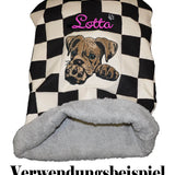 Stickdatei Applikation Boxer "Whisky" - realistisch - FÜR HELLE & DUNKLE STOFFE