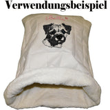 Stickdatei Border Terrier "Jacke" - realistisch - FÜR HELLE STOFFE