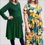Kyara - Jerseykleid & Maxikleid mit 4 Ärmellängen - Gr. 34-50, A4+A0