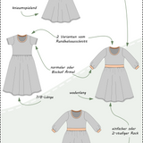 Kyara - Jerseykleid & Maxikleid mit 4 Ärmellängen - Gr. 34-50, A4+A0