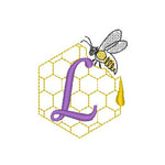 Stickdatei - Bienen-Monogramme A-Z - Sewando