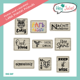 Plotter- Laserdatei Label Fractal Friends