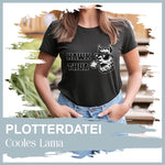 Plotterdatei Cooles Lama - Sewando