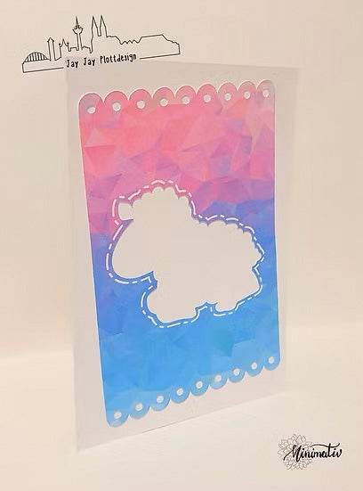 Plotterdatei Osterkarte Lamm - Sewando