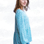 Schnittmuster Marie – Boho Bluse & Kleid mit Saumrüsche Gr. 34-50 / BU 80-116 - Sewando