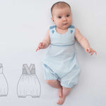 Latzhose Overall Schnittmuster Ebook pdf PHIL Größen: 56/62, 68/74, 80/86, 92/98 Schnittmuster PDF Ebook download Patternforkids 