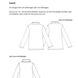 Laura – Shirt mit Stehkragen, Schnittmuster in Gr. 34 - 46