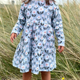 Schnittmuster Kinderkleid Regnbue Gr. 56-140