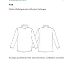 Lea - Rollkragenshirt, Schnittmuster in Gr. 34 - 50