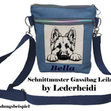 Stickdatei deutscher Schäferhund "Helli" - realistisch - FÜR HELLE STOFFE