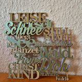 Plotter-, Laser- und 3D Druck Datei *Leise rieselt der Schnee