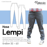 Schnittmuster Hose Lempi - Größen 32 - 60 - Sewando