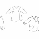 LENA Baby Mädchen Jacke Schnittmuster Ebook PDF Schnittmuster PDF Ebook download Patternforkids 