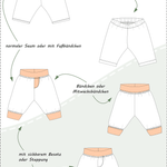Lena – Bequeme Babyhose aus Jersey oder Sweat Gr. 44-98 - Sewando