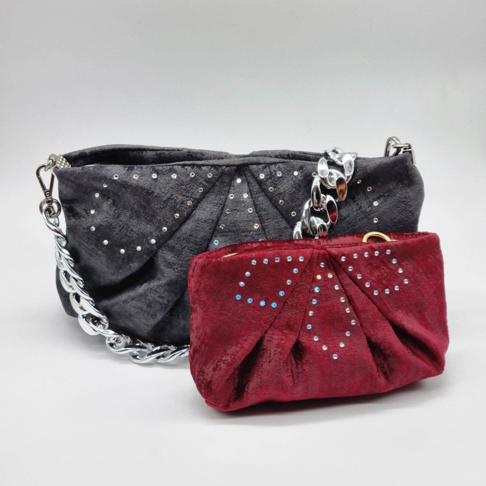 Schnittmuster Clutch Leni mit raffinierten Streifen - Sewando