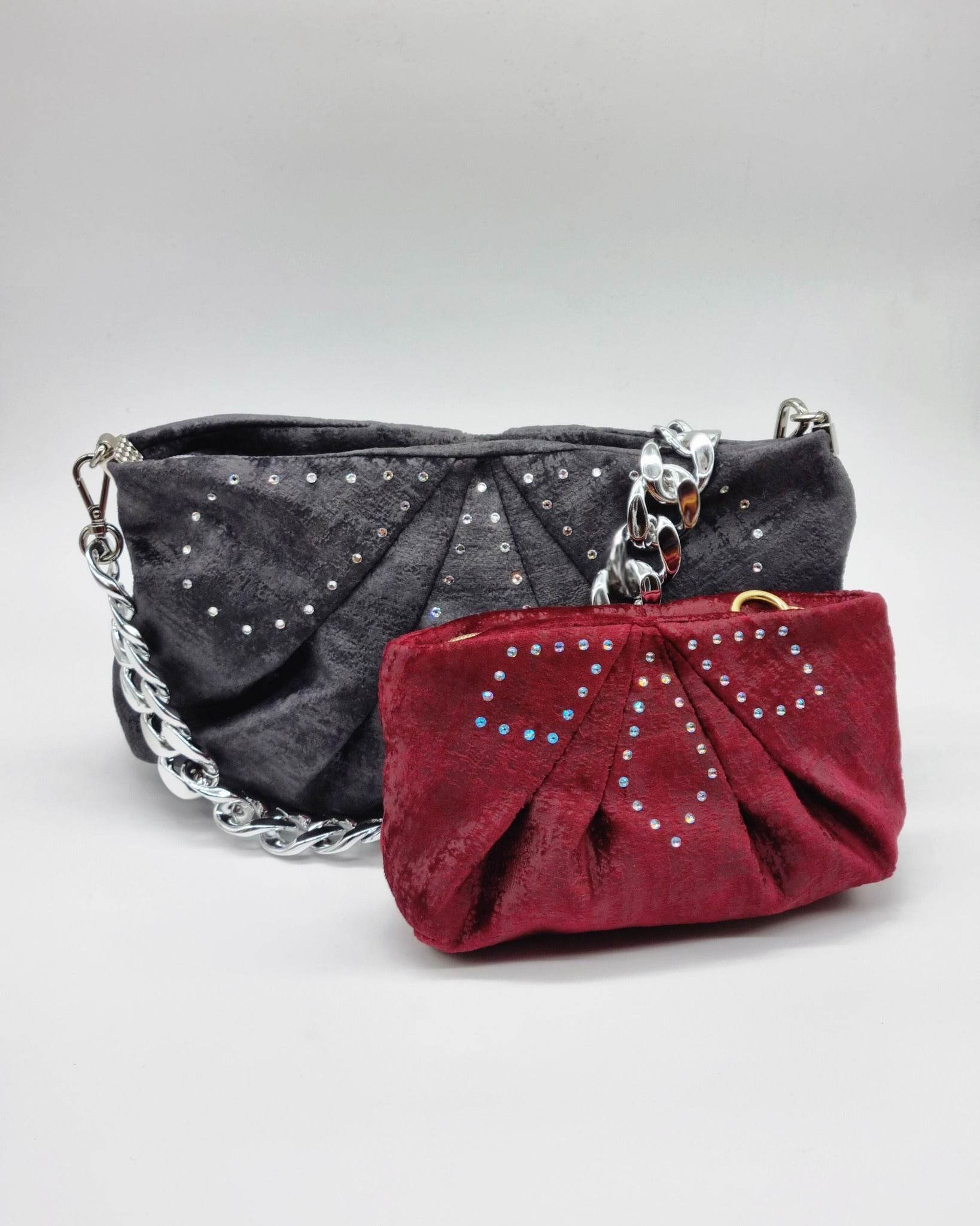 Schnittmuster Clutch Leni mit raffinierten Streifen - Sewando