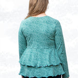 Schnittmuster Leonie – Stufenshirt mit Empire-Linie & ausgestelltem Saum Gr. 34-50 / Bu 80-116 - Sewando