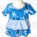 Schnittmuster Leonie Kids - Stufenshirt mit Empire-Teilung / erhöhte Taille - für Kinder Gr. 98-164 - Sewando