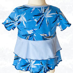 Schnittmuster Leonie Kids - Stufenshirt mit Empire-Teilung / erhöhte Taille - für Kinder Gr. 98-164 - Sewando