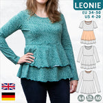 Leonie – Stufenshirt mit Empire-Linie & ausgestelltem Saum Gr. 34-50 / Bu 80-116 - Sewando