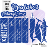 Plotterdatei Lesezeichen Meerliebe Set