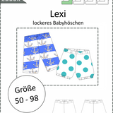 Lexi - kurze Hose für Babys und Kleindkinder / Bloomer - Gr. 50-98