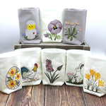 ITH Lichterbeutel Frühling großes Set 11 Motive Blumen Hase Ostern Küken Hahn Huhn - Sewando