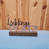 *Lieblingsplatz* 3D Druck-, Laser und Plotterdatei in 2 Varianten