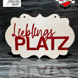 *Lieblingsplatz* 3D Druck-, Laser und Plotterdatei in 2 Varianten
