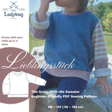 Lieblingsstück – der mitwachsende Pullover | PDF-Schnittmuster für Kinder - Enlisch