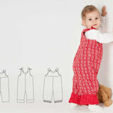 Lilli&BO Baby Latzhose mit Schleifen gefüttert Schnittmuster Ebook pdf Schnittmuster PDF Ebook download Patternforkids 