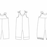 Lilli&BO Baby Latzhose mit Schleifen gefüttert Schnittmuster Ebook pdf Schnittmuster PDF Ebook download Patternforkids 