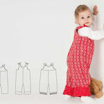 LILLI&BO und BOBBY Baby Latzhose Schnittmuster Ebook pdf Schnittmuster PDF Ebook download Patternforkids 
