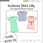 Lilly – Lockeres Shirt & Kleid mit 3 Längen Gr. 34-50 / BU 80-116 - Sewando