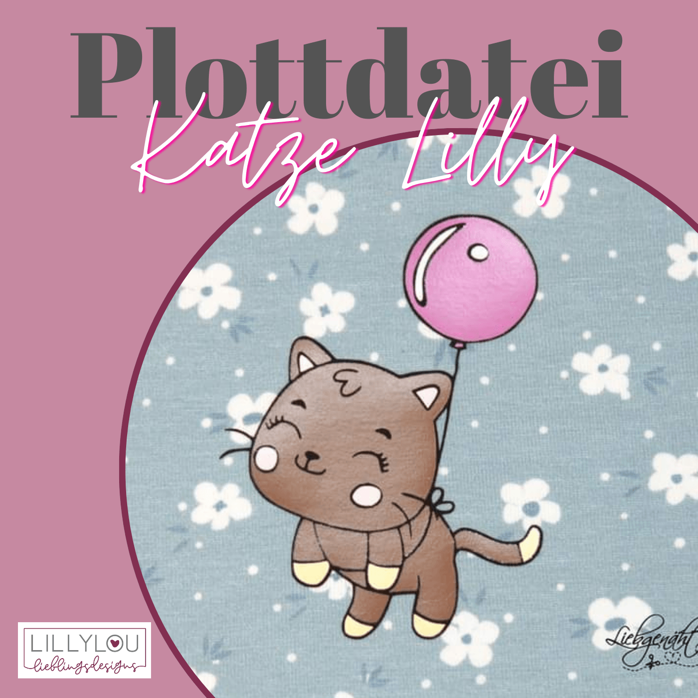 Plotterdatei - Katze Lilly - Sewando