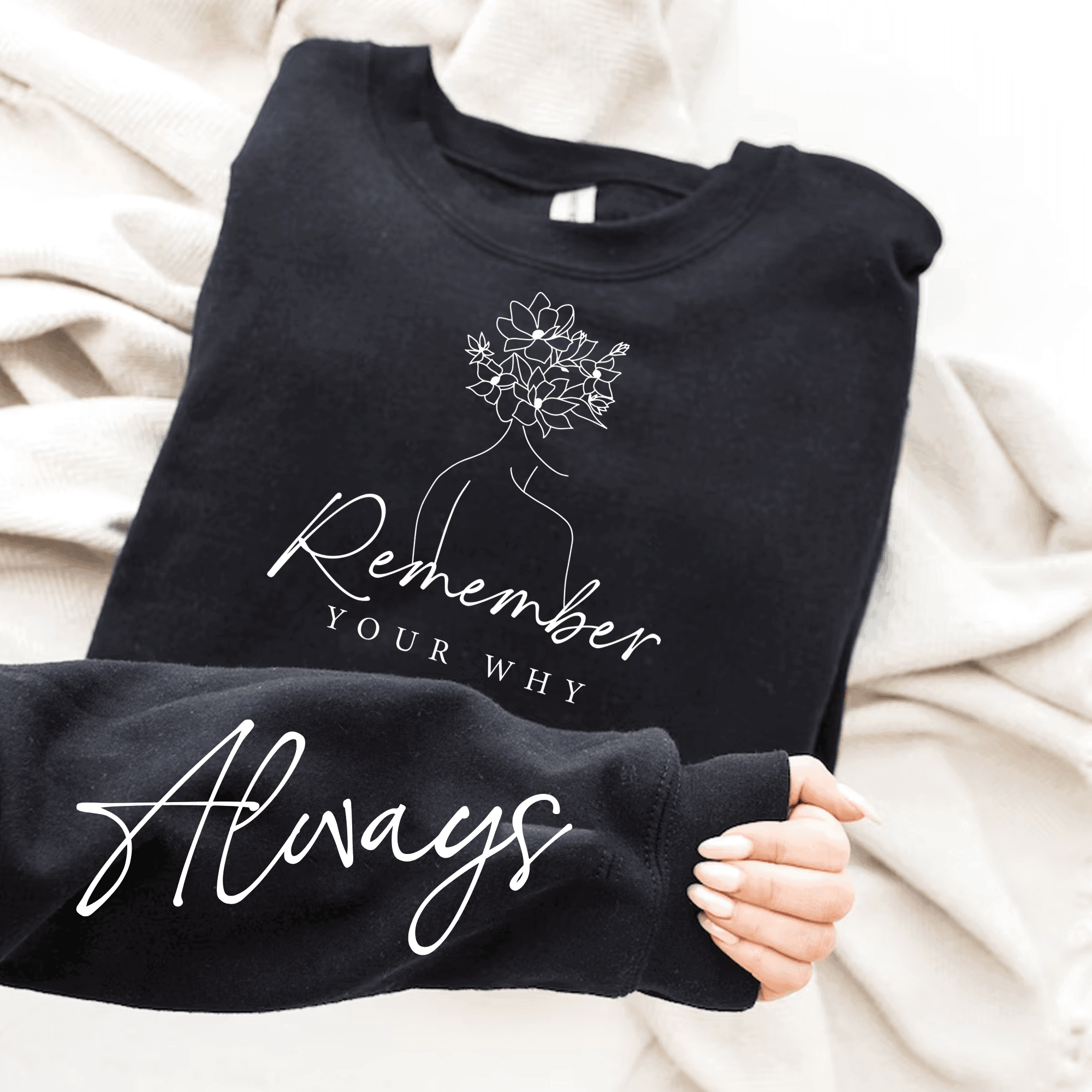 Plotterdatei Remember your why Always | Ärmeldesign SVG PNG - Sewando